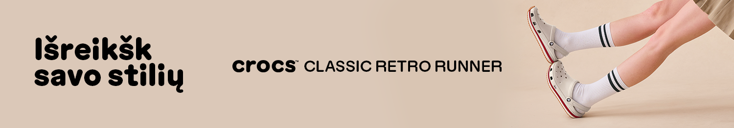 Atrask Crocs Classic, Crocband ir Crafted suaugusiems bei vaikams. I&scaron;sirink savo porą ir i&scaron;reik&scaron;k savo stilių. Užsisakyk dabar &ndash; nemokamas grąžinimas per 365 d.